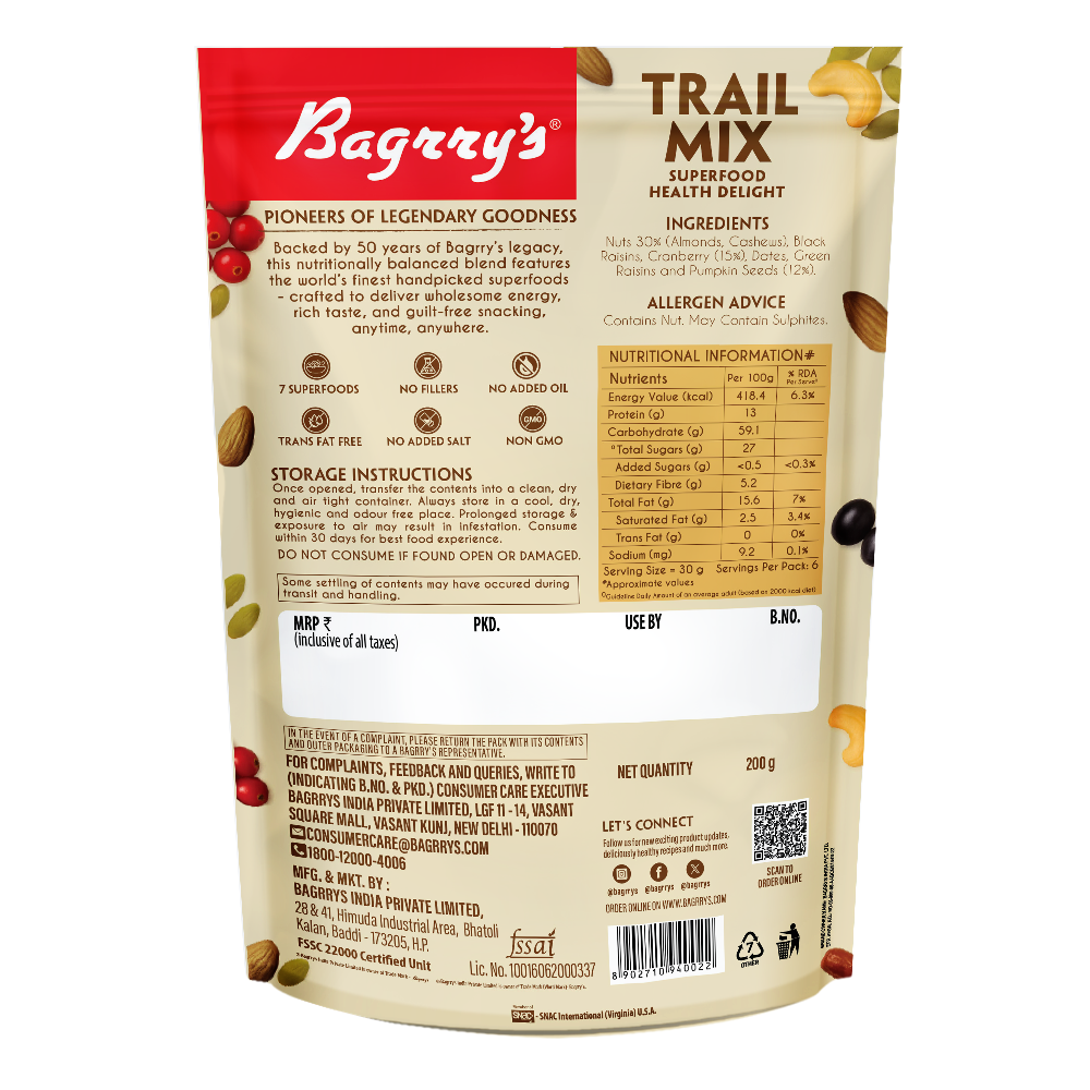 Trail Mix – 7 in 1 Superfood Health Delight