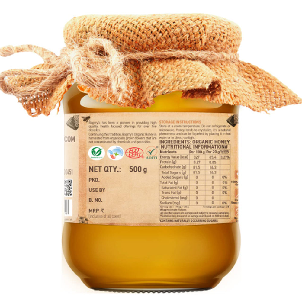 Organic Honey - Raw & Natural, 500g