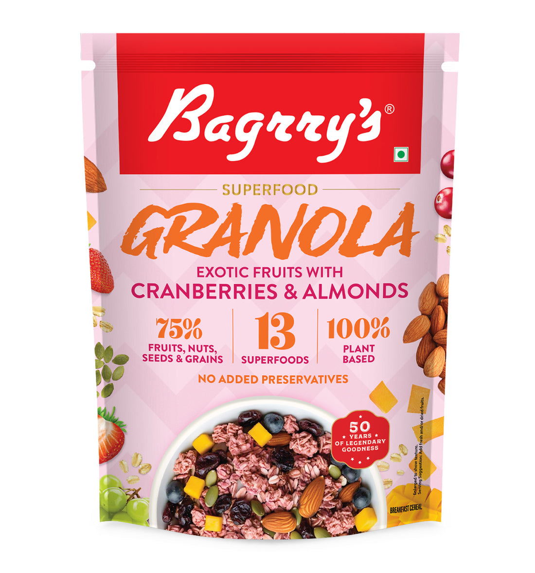 Exotic Fruits Granola - 13 Superfoods, 400g