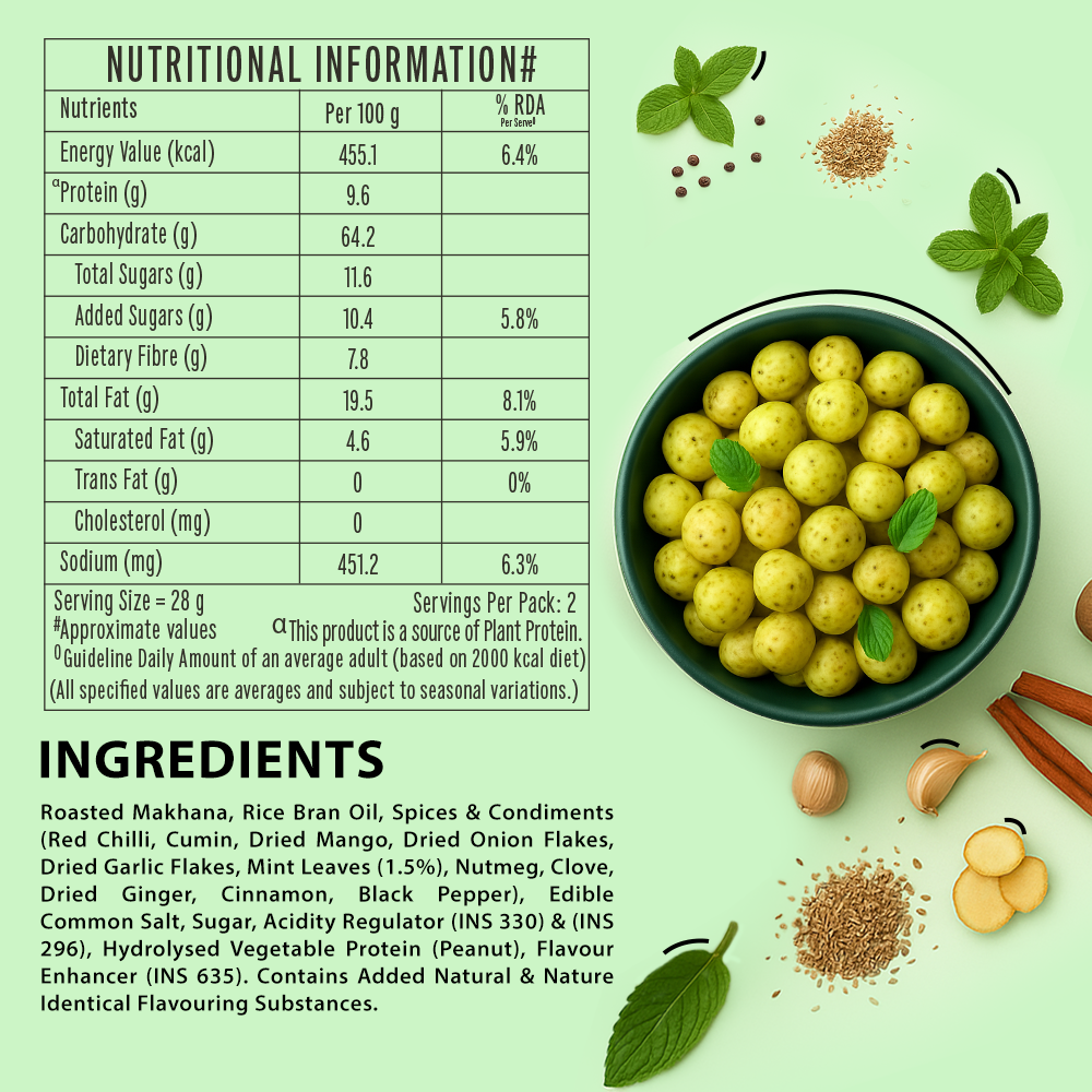 Makhana - Mint Pudina 70g