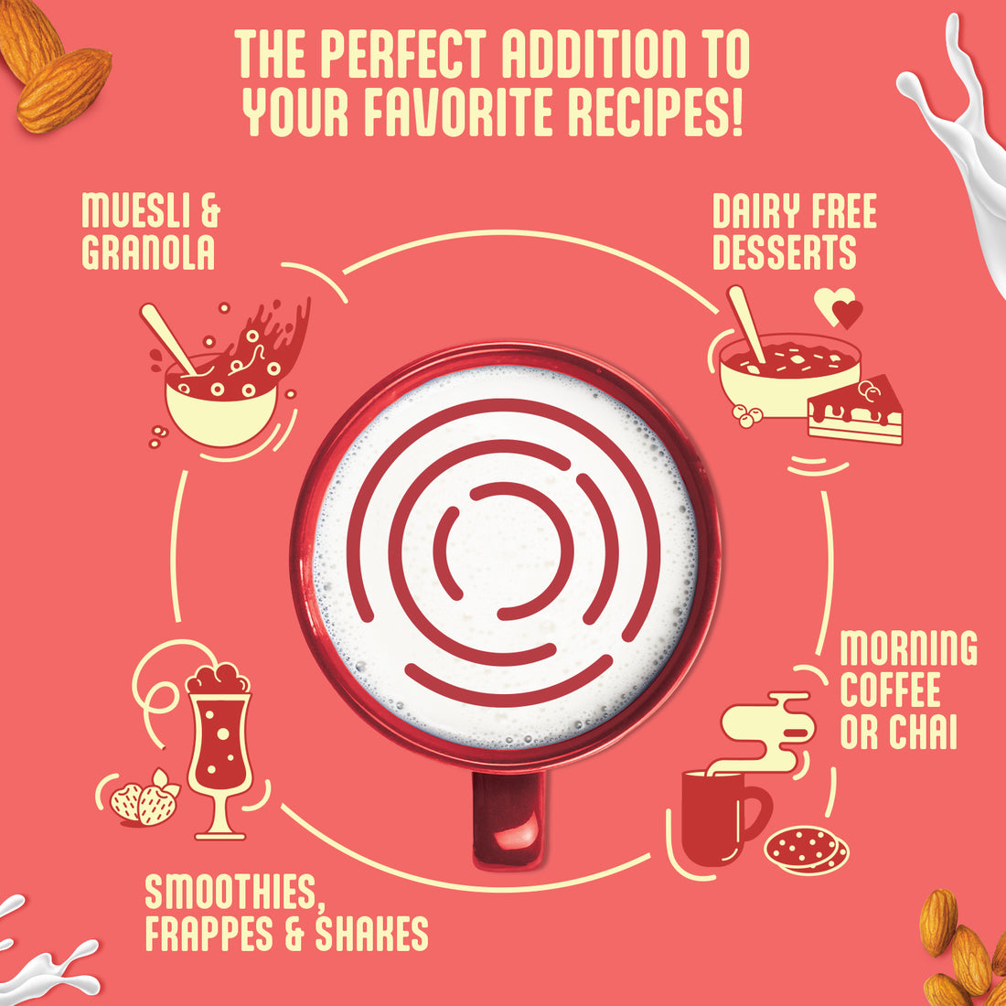 Almond Drink 1L- Plant Based, Gluten Free