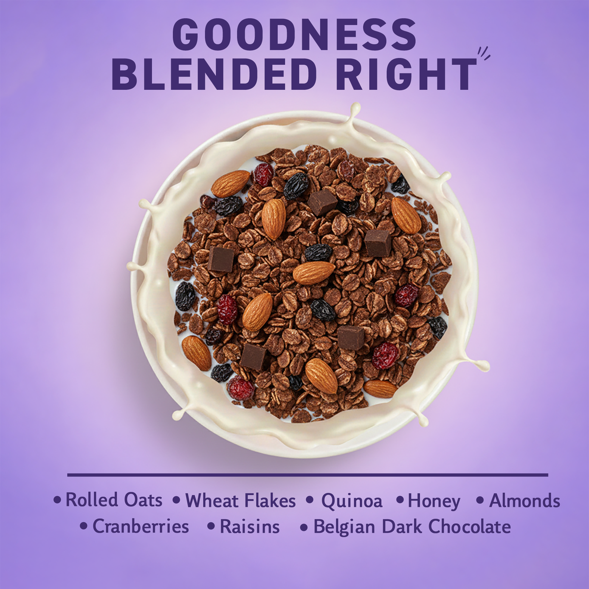 Chocolate Muesli – Chocolate, Cranberries, Quinoa