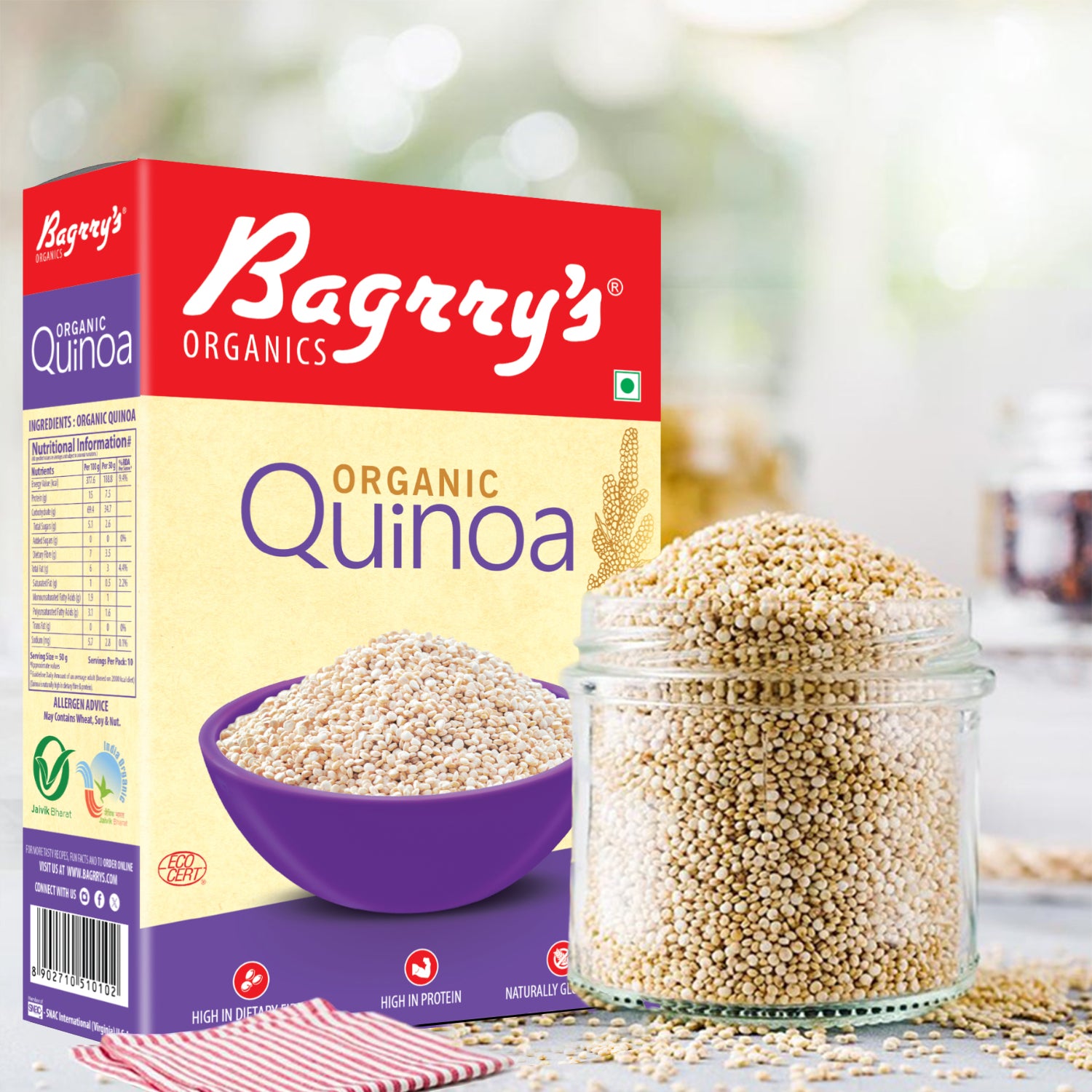 Organic Quinoa - Gluten Free, 500g