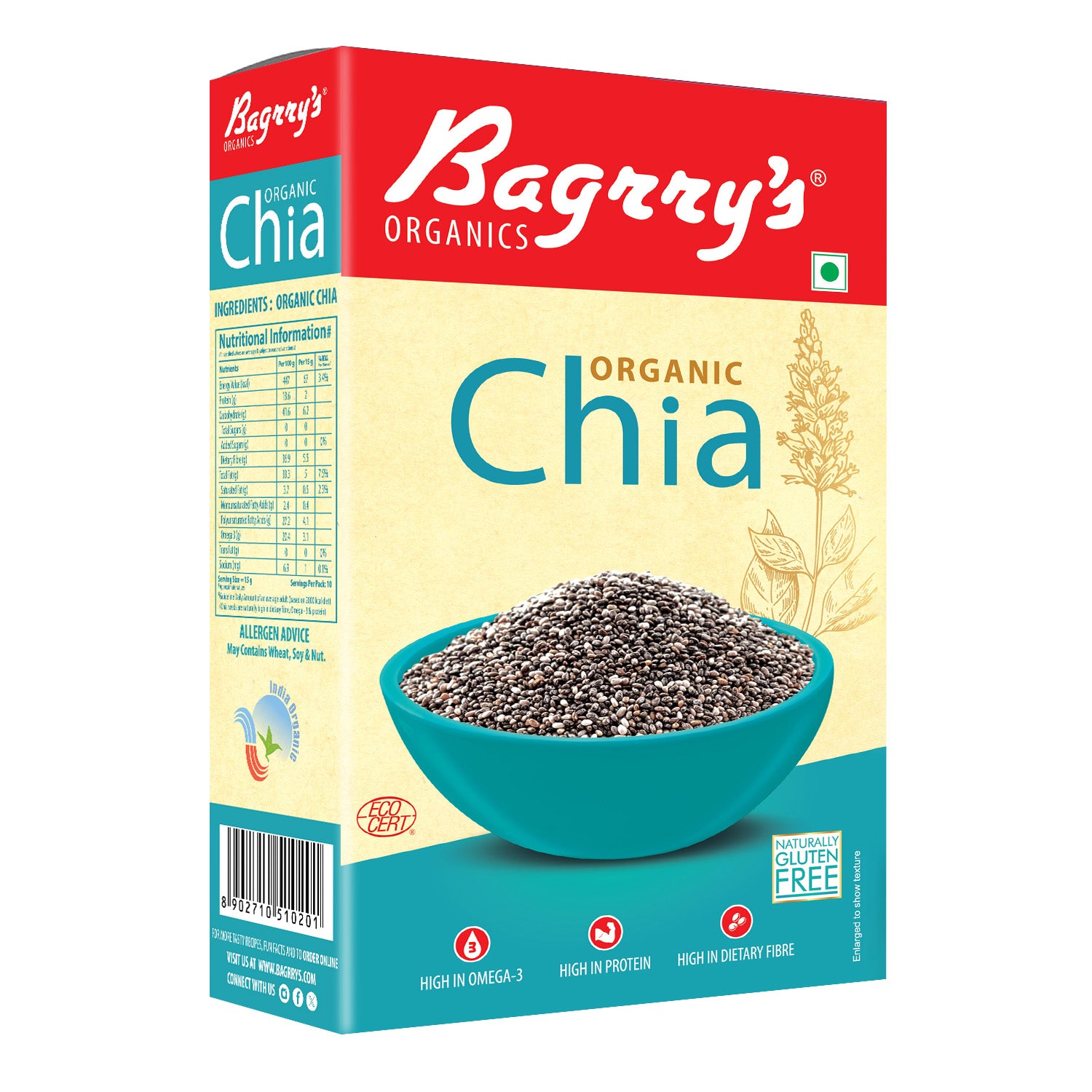 Organic Chia Seeds, 150g