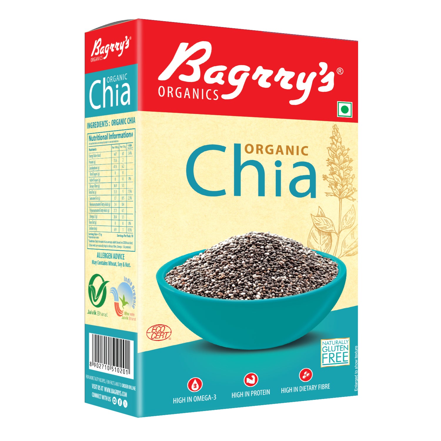 Organic Chia Seeds, 150g