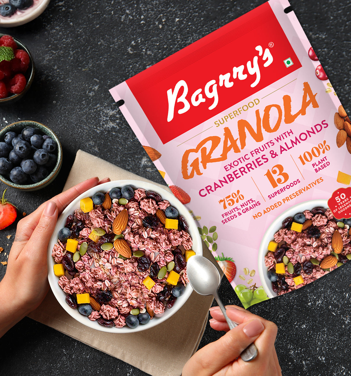 Exotic Fruits Granola - 13 Superfoods, 400g