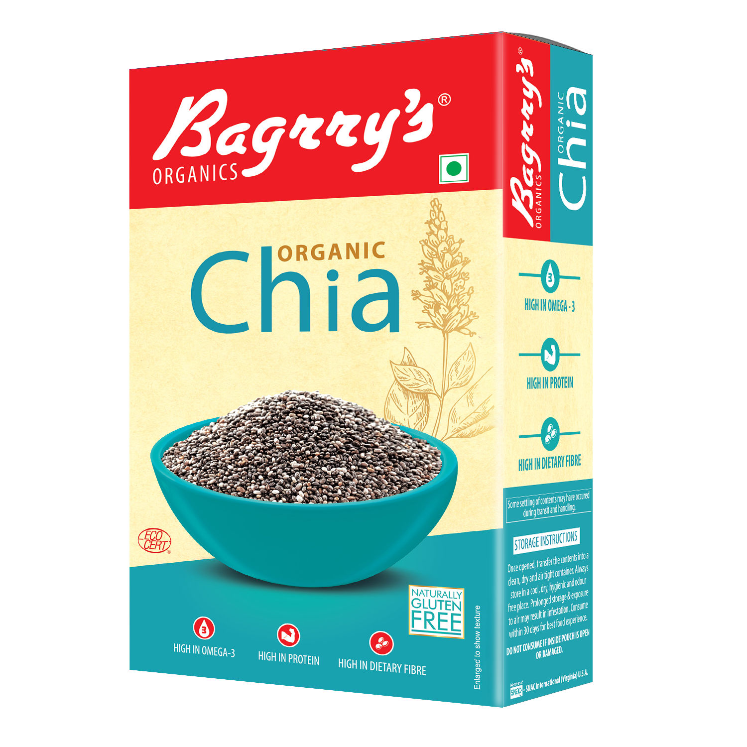 Organic Chia Seeds, 150g