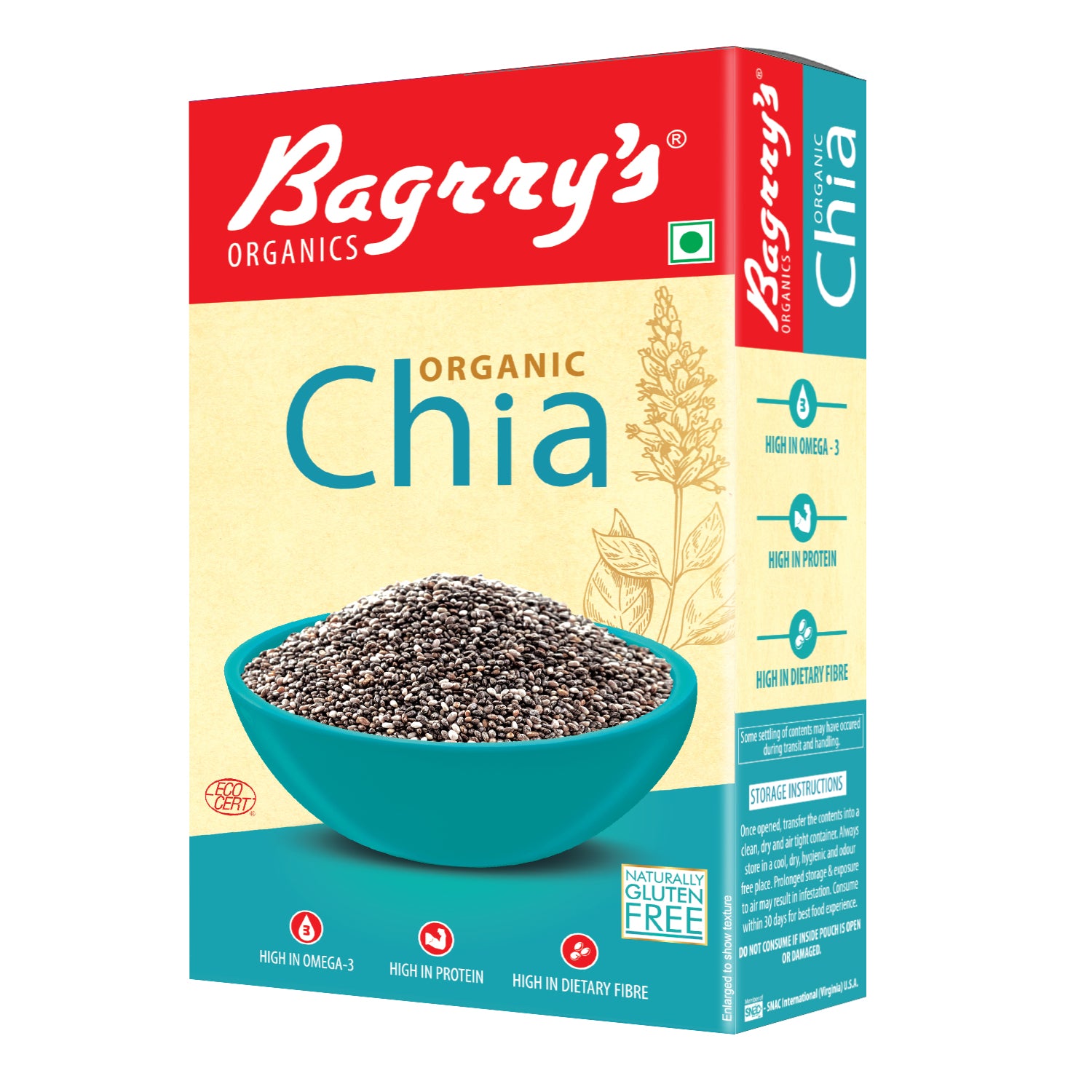 Organic Chia Seeds, 150g