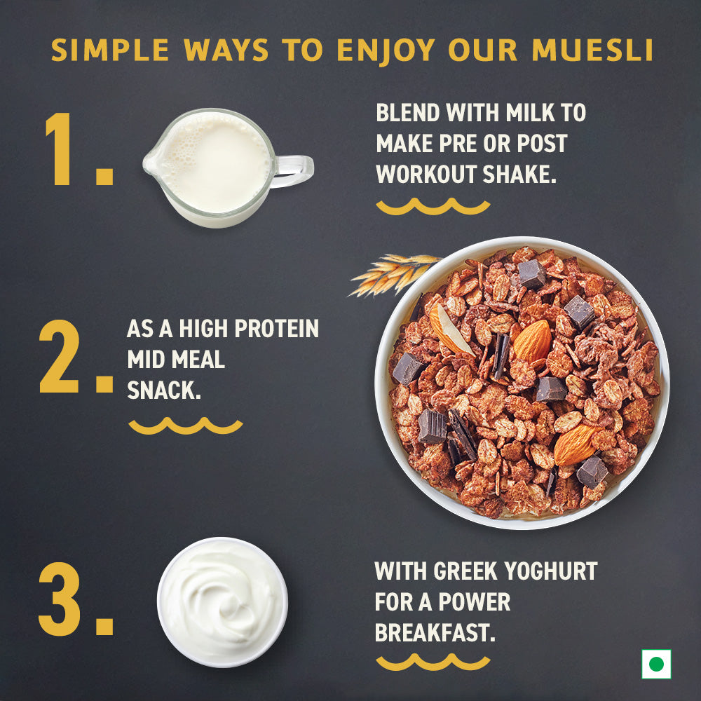 Whey Protein Muesli - Chocolate, Almonds