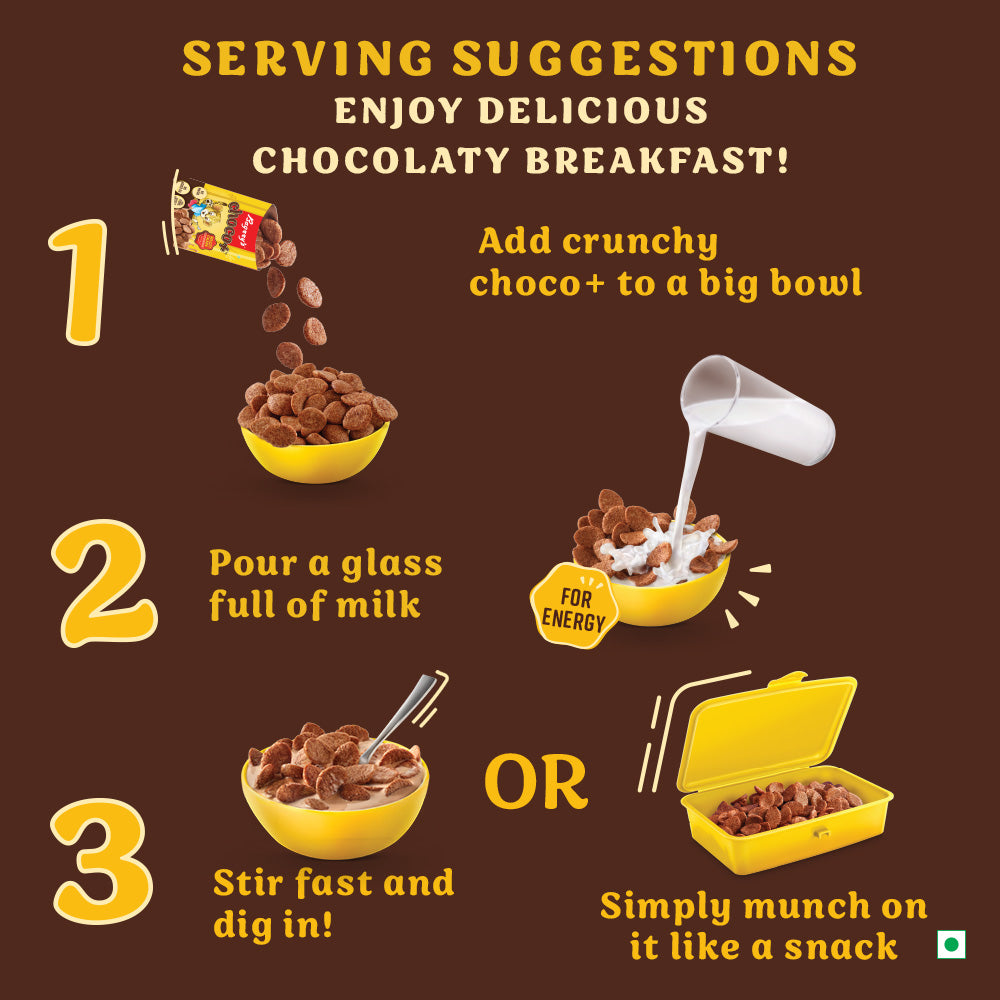 Choco+ with 3 Great Grains (Oats, Whole Wheat, Rice)