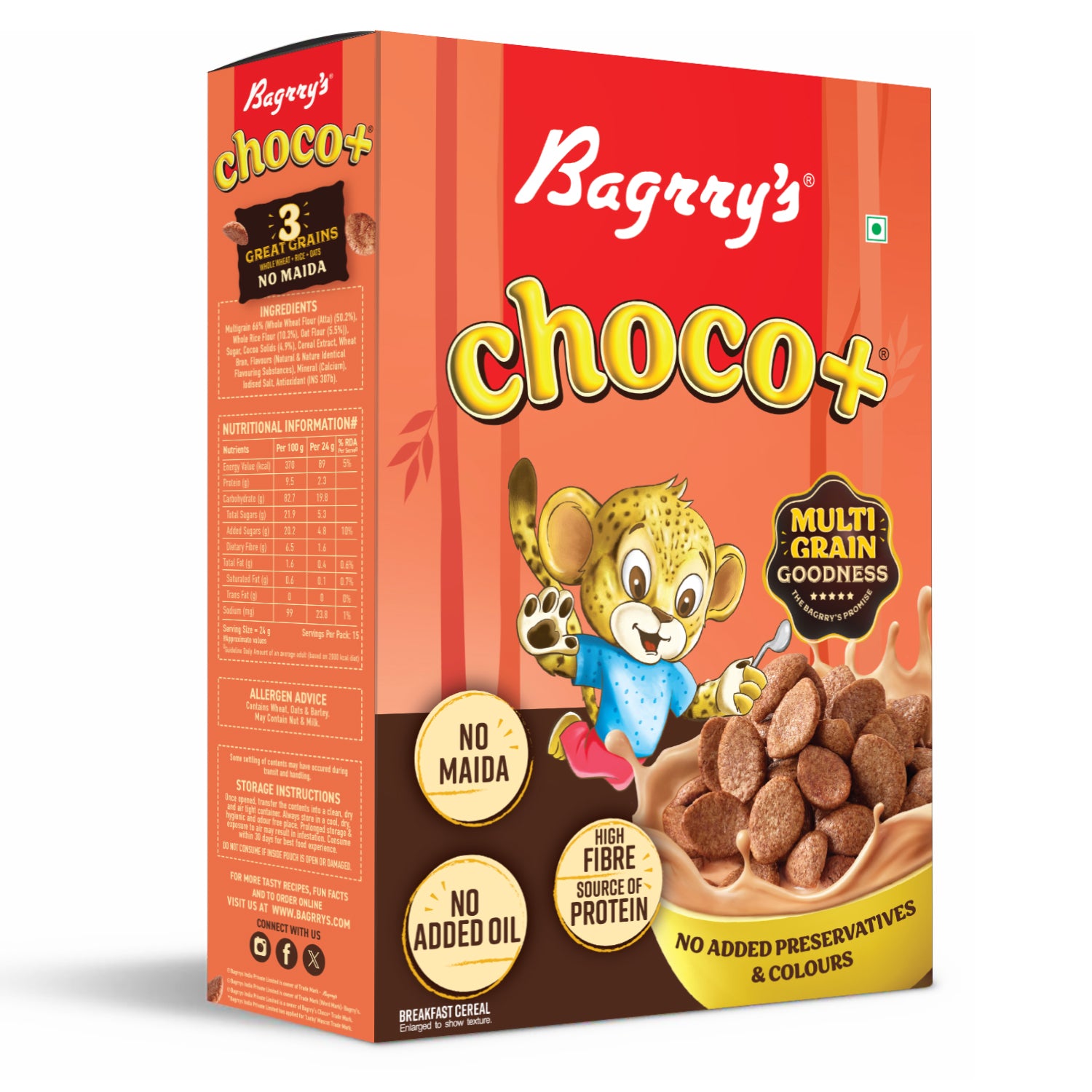 Choco+ with 3 Great Grains (Oats, Whole Wheat, Rice)