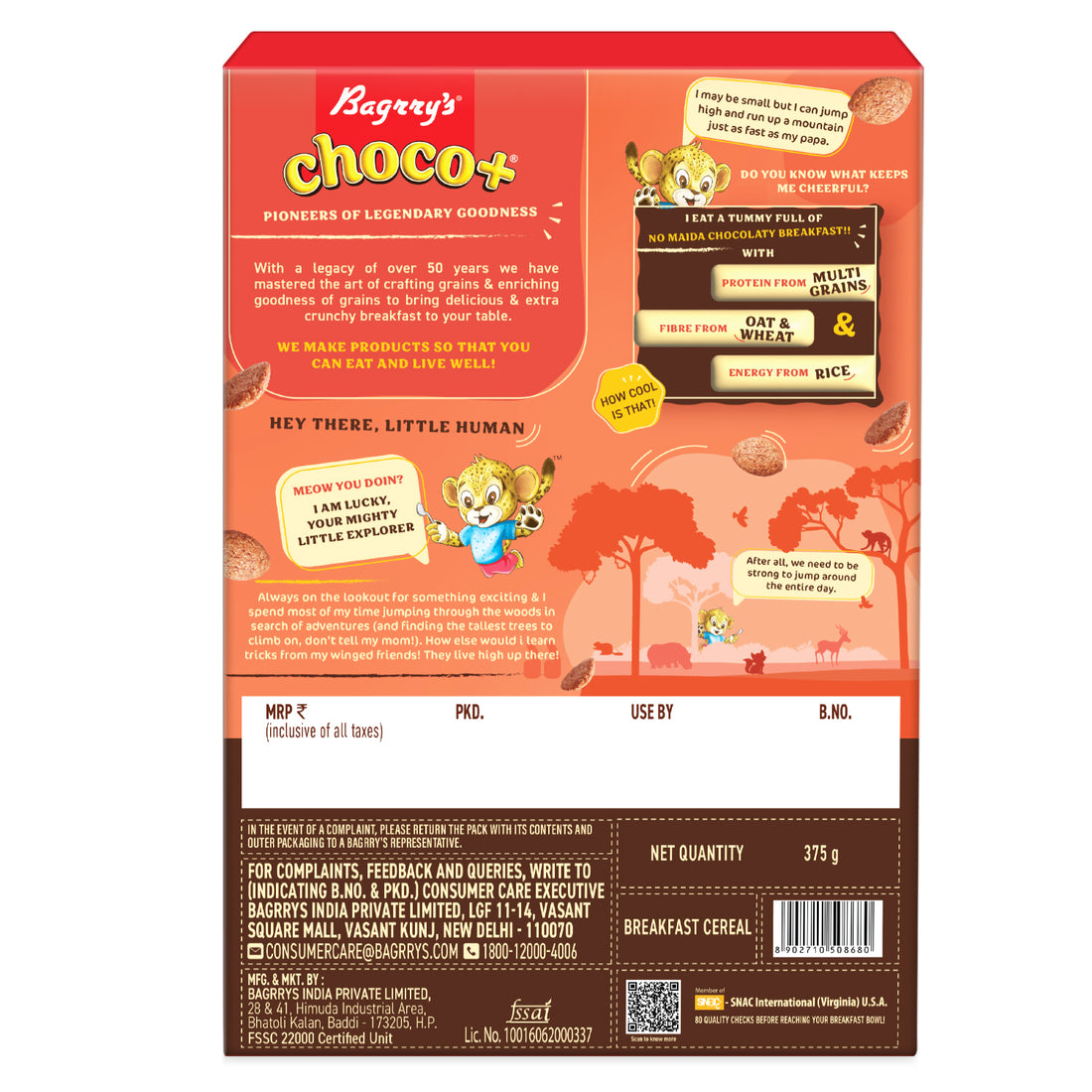 Choco+ with 3 Great Grains (Oats, Whole Wheat, Rice)