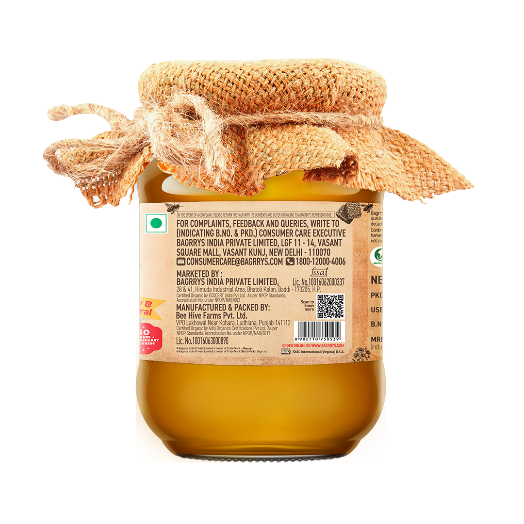 Organic Honey - Raw & Natural, 500g