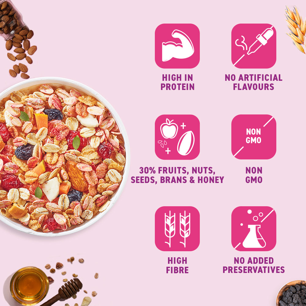 Crunchy Muesli Fruit & Nut with Cranberries