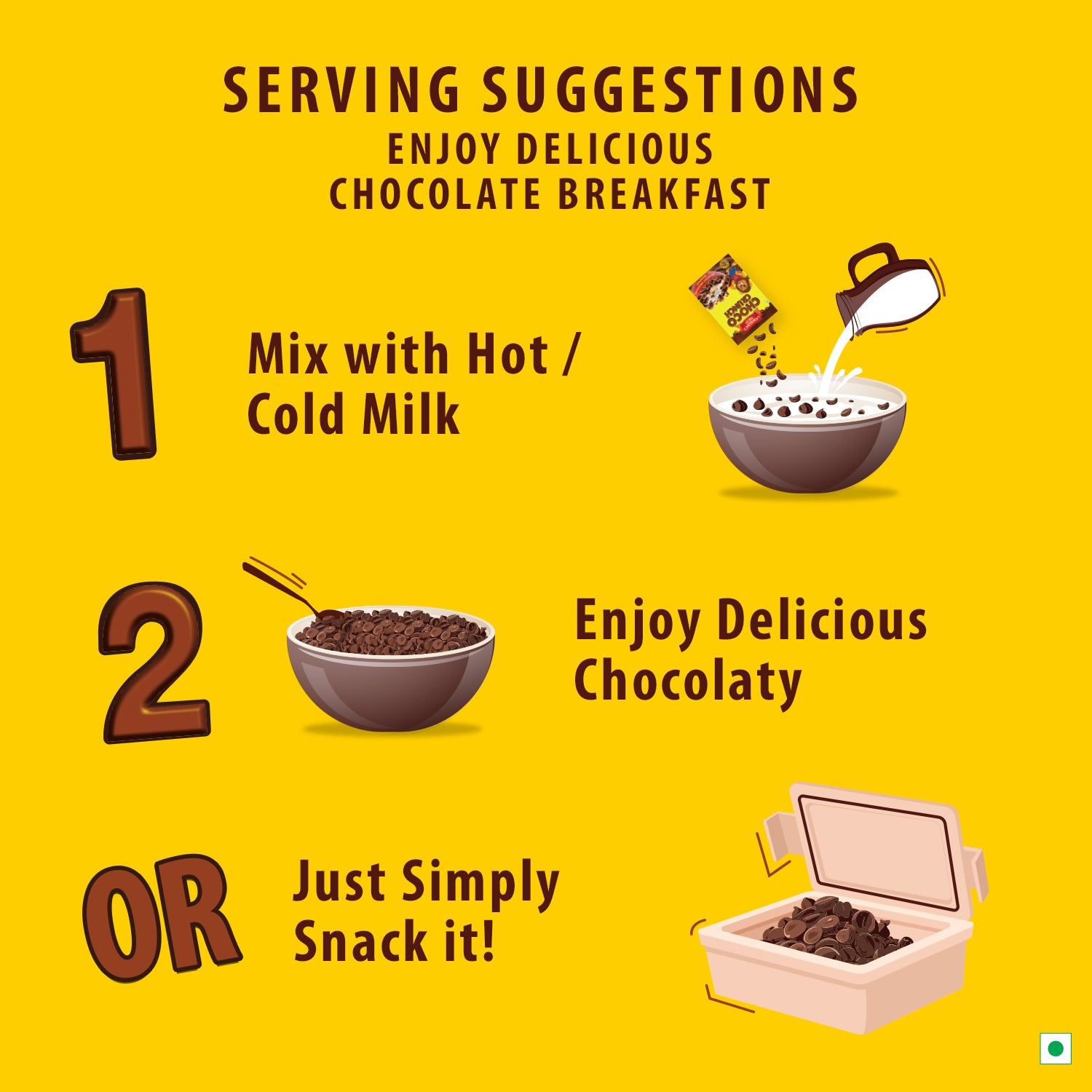 Lawrence Mills Choco Crunch, 375g Pouch