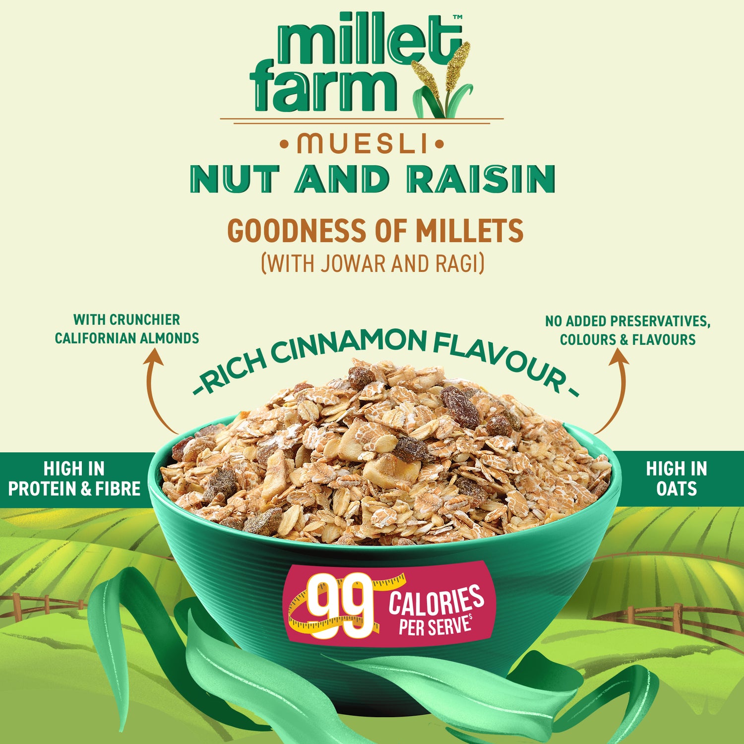 Millet Farm Muesli - Nut &amp; Raisin
