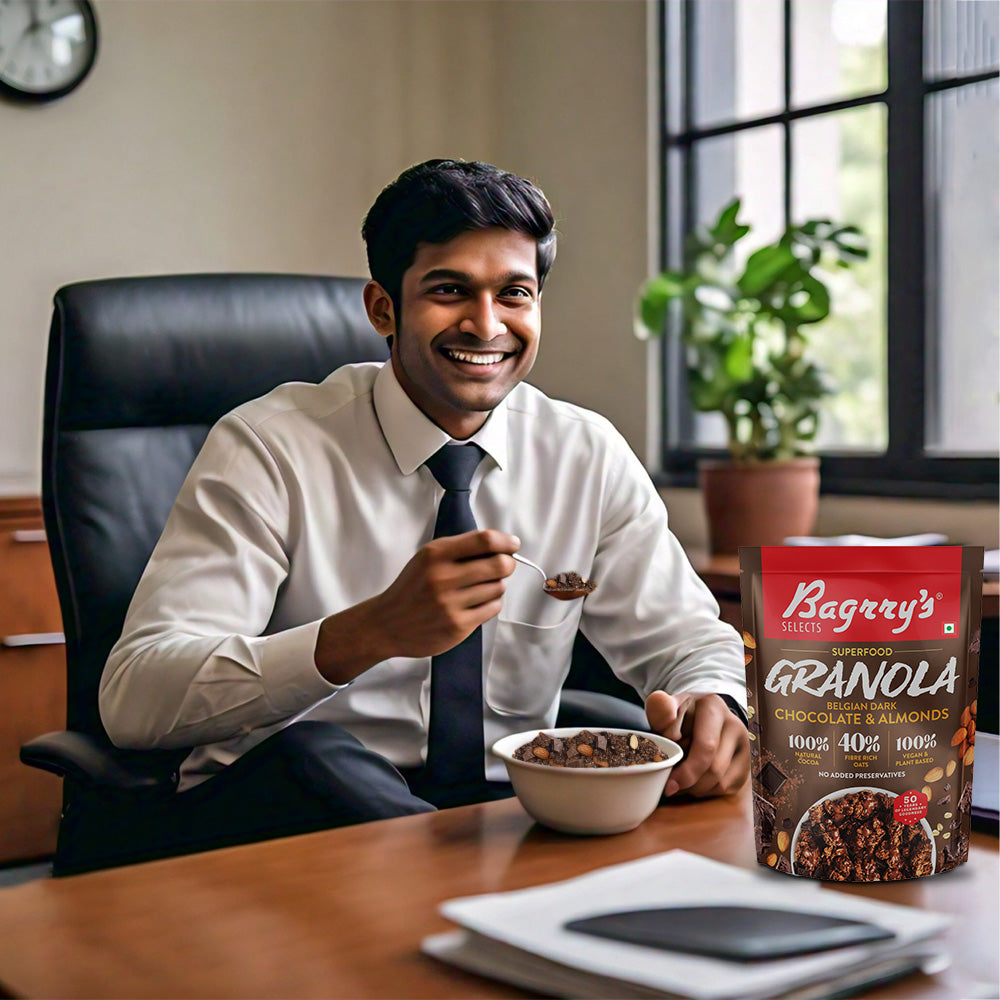 Savour the Guilt-Free Goodness of Bagrry's Chocolate Granola