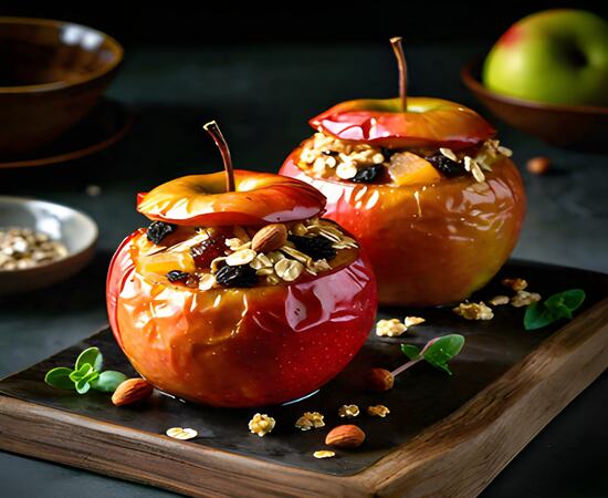 Muesli-Stuffed Baked Apples