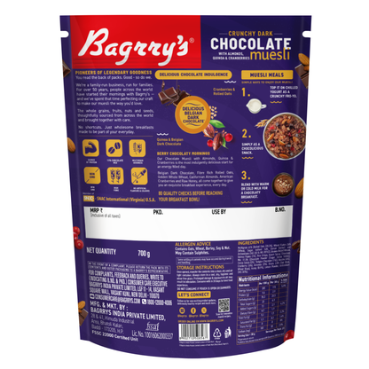 Chocolate Muesli – Chocolate, Cranberries, Quinoa