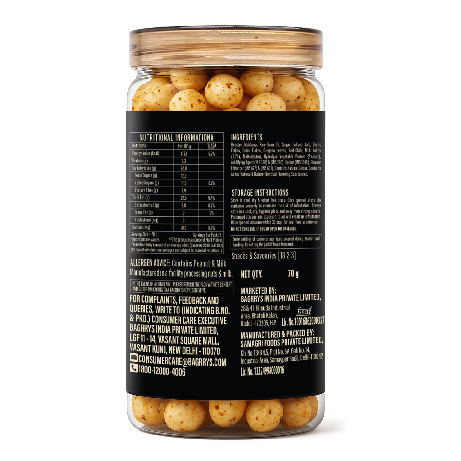 Makhana - Cheese &amp; Herbs 70g
