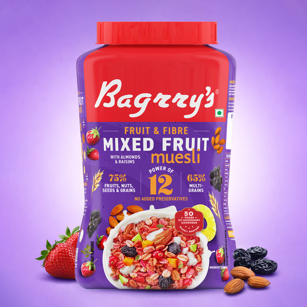 Fruit &amp; Fibre Muesli Mixed Fruit with Almonds &amp; Raisins