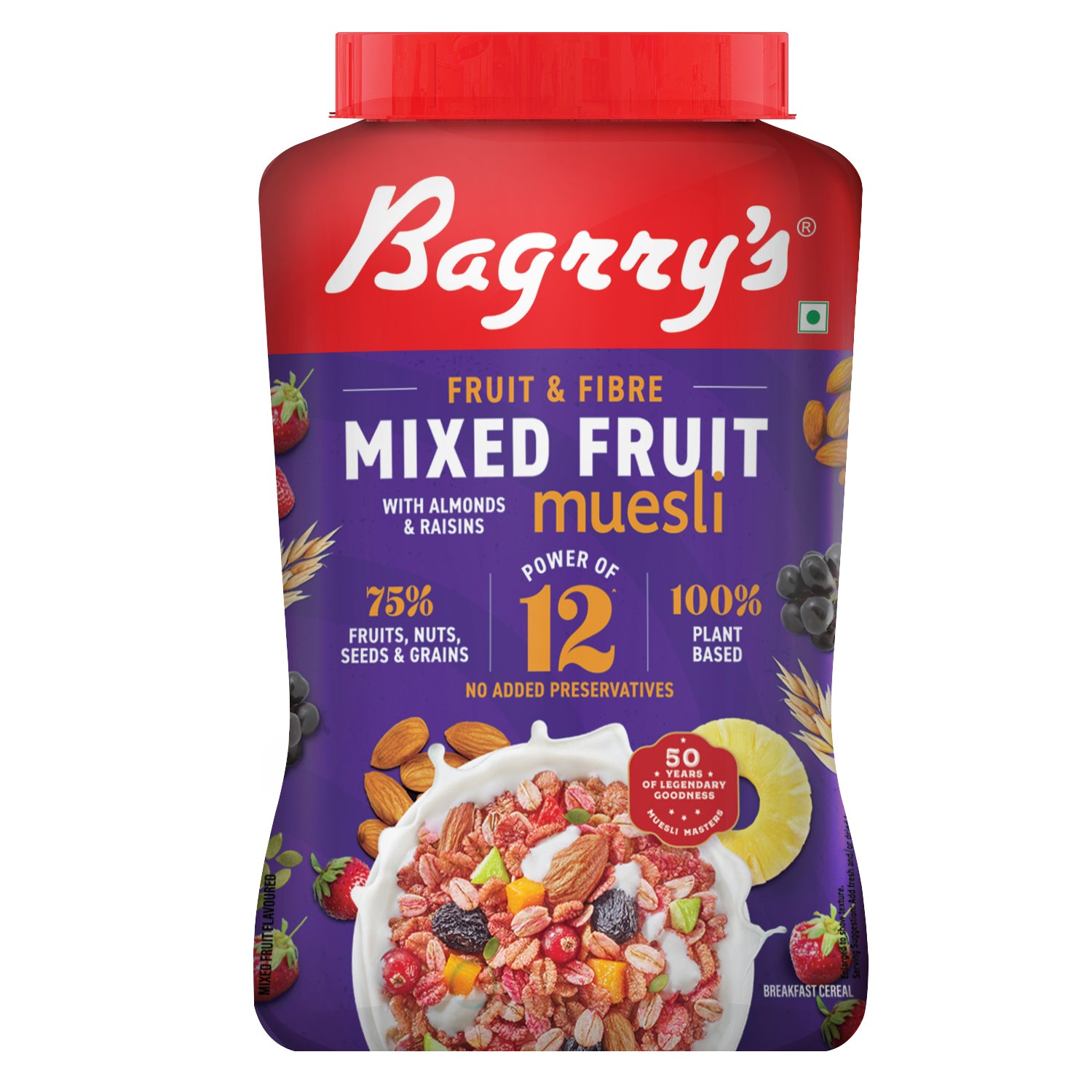 Fruit &amp; Fibre Muesli Mixed Fruit with Almonds &amp; Raisins