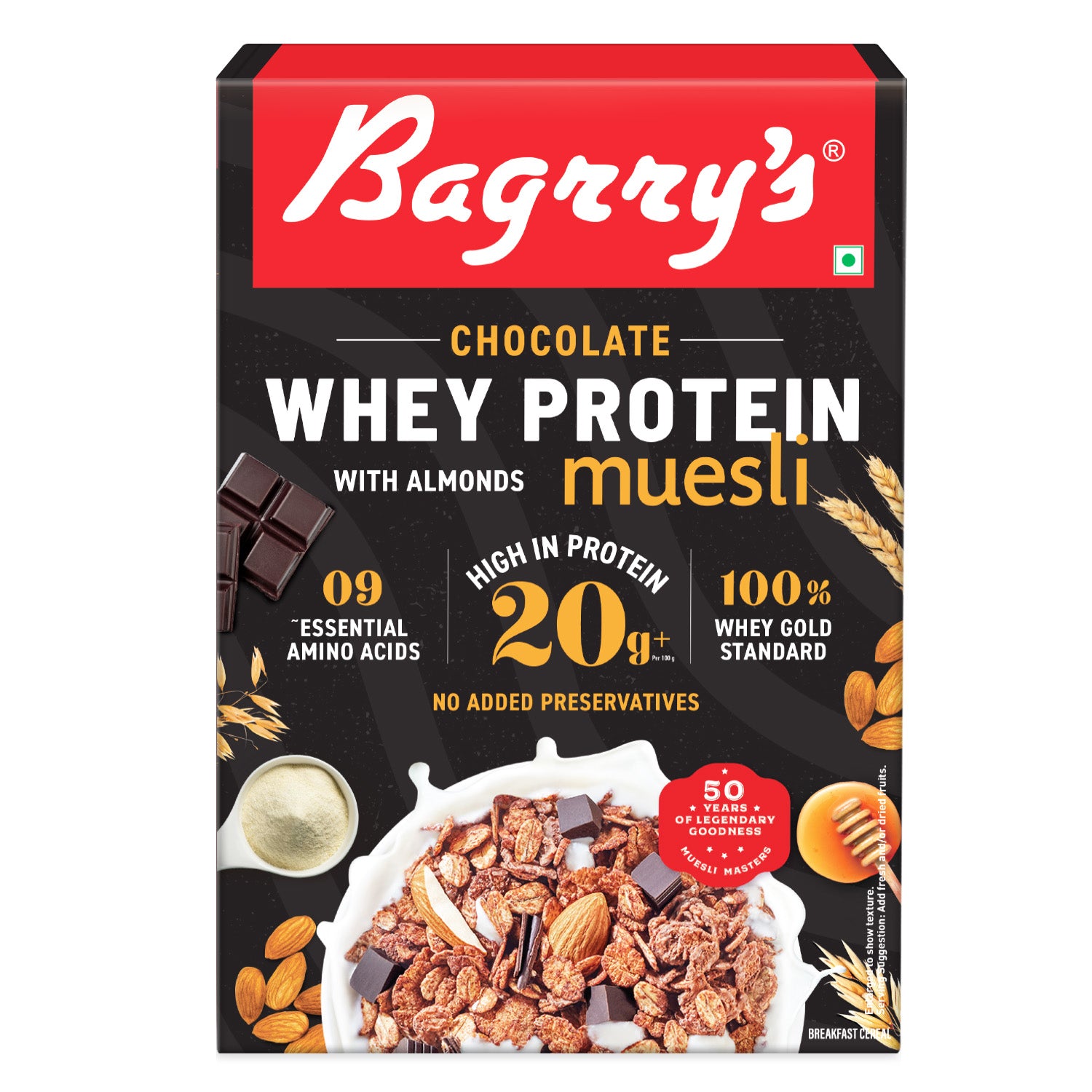 Whey Protein Muesli - Chocolate, Almonds