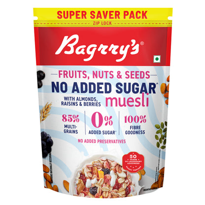 No Added Sugar – Fruits, Nuts &amp; Seeds Muesli