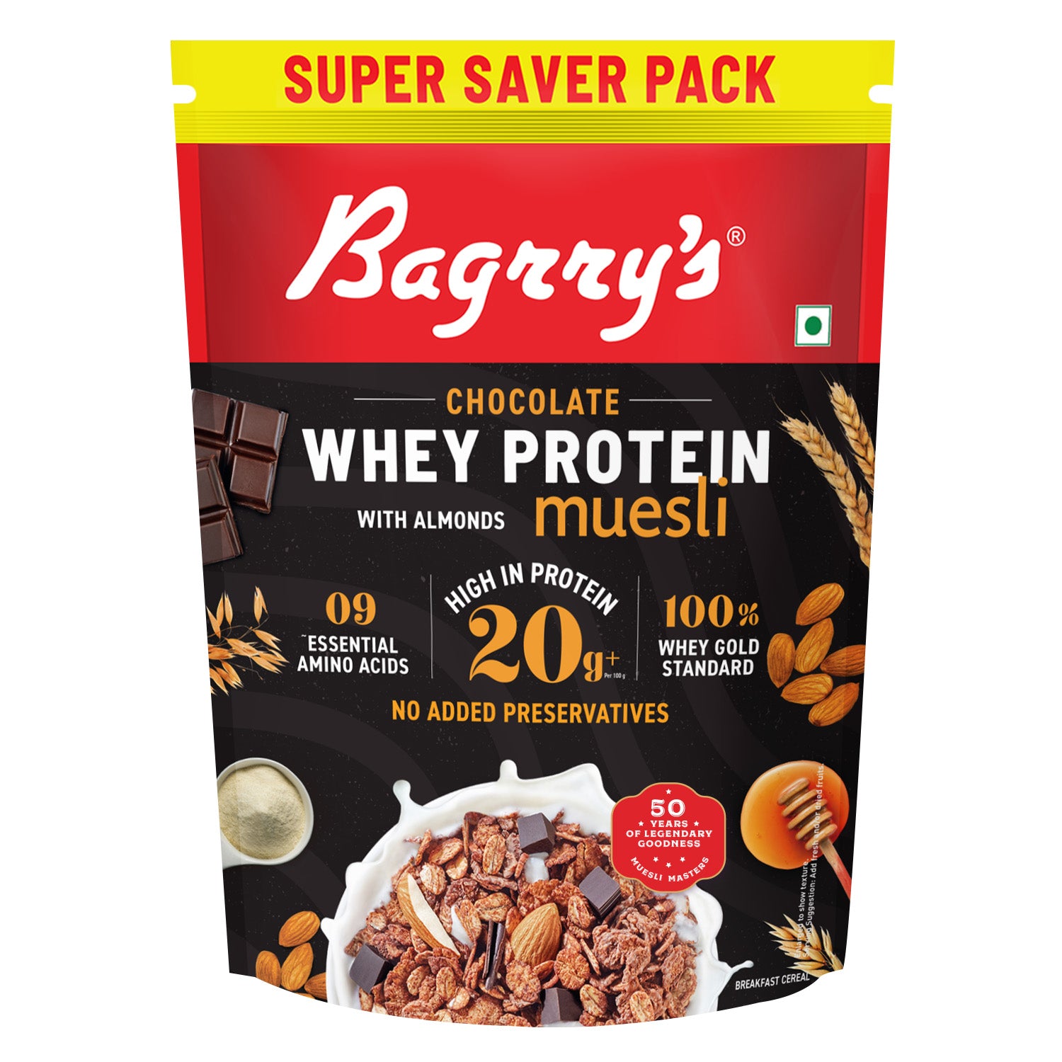 Whey Protein Muesli - Chocolate, Almonds