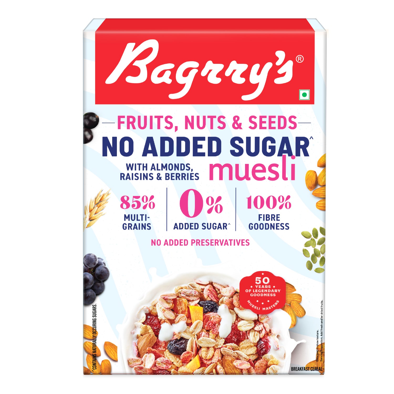 No Added Sugar Muesli- Fruits, Nuts &amp; Seeds