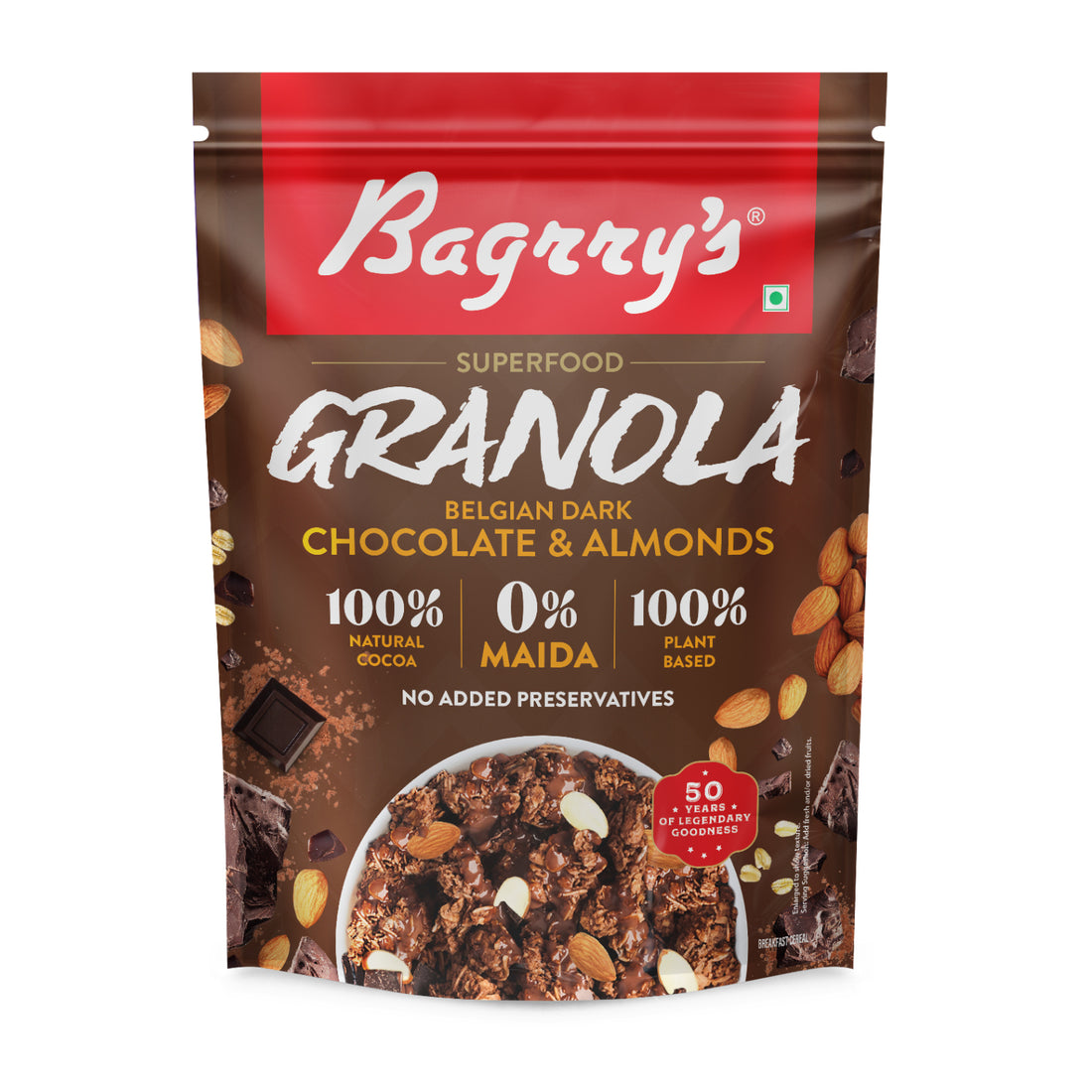 Granola - Belgian Dark Chocolate &amp; Almonds, 400g