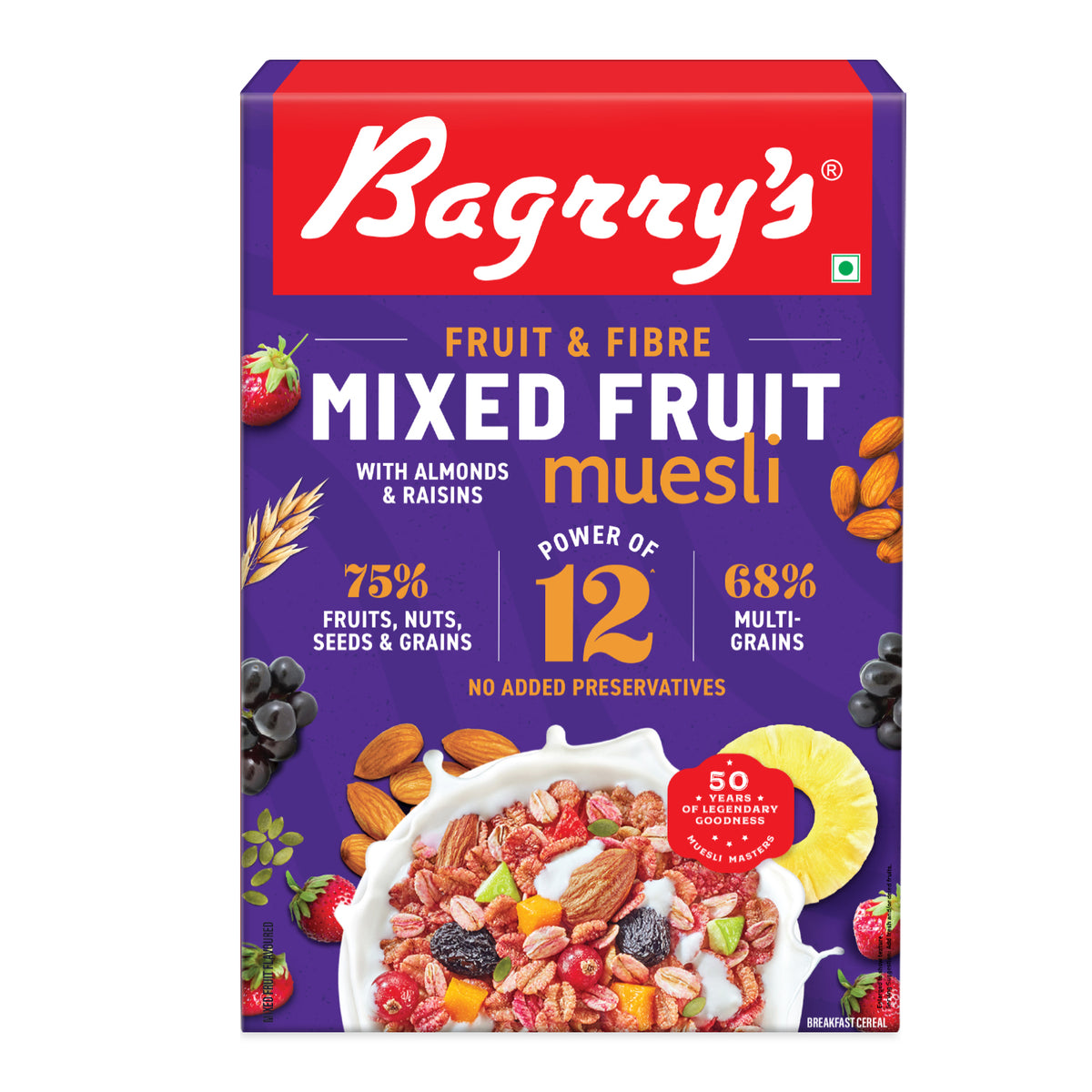 Fruit &amp; Fibre Muesli Mixed Fruit with Almonds &amp; Raisins