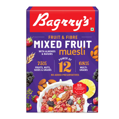 Fruit &amp; Fibre Muesli Mixed Fruit with Almonds &amp; Raisins
