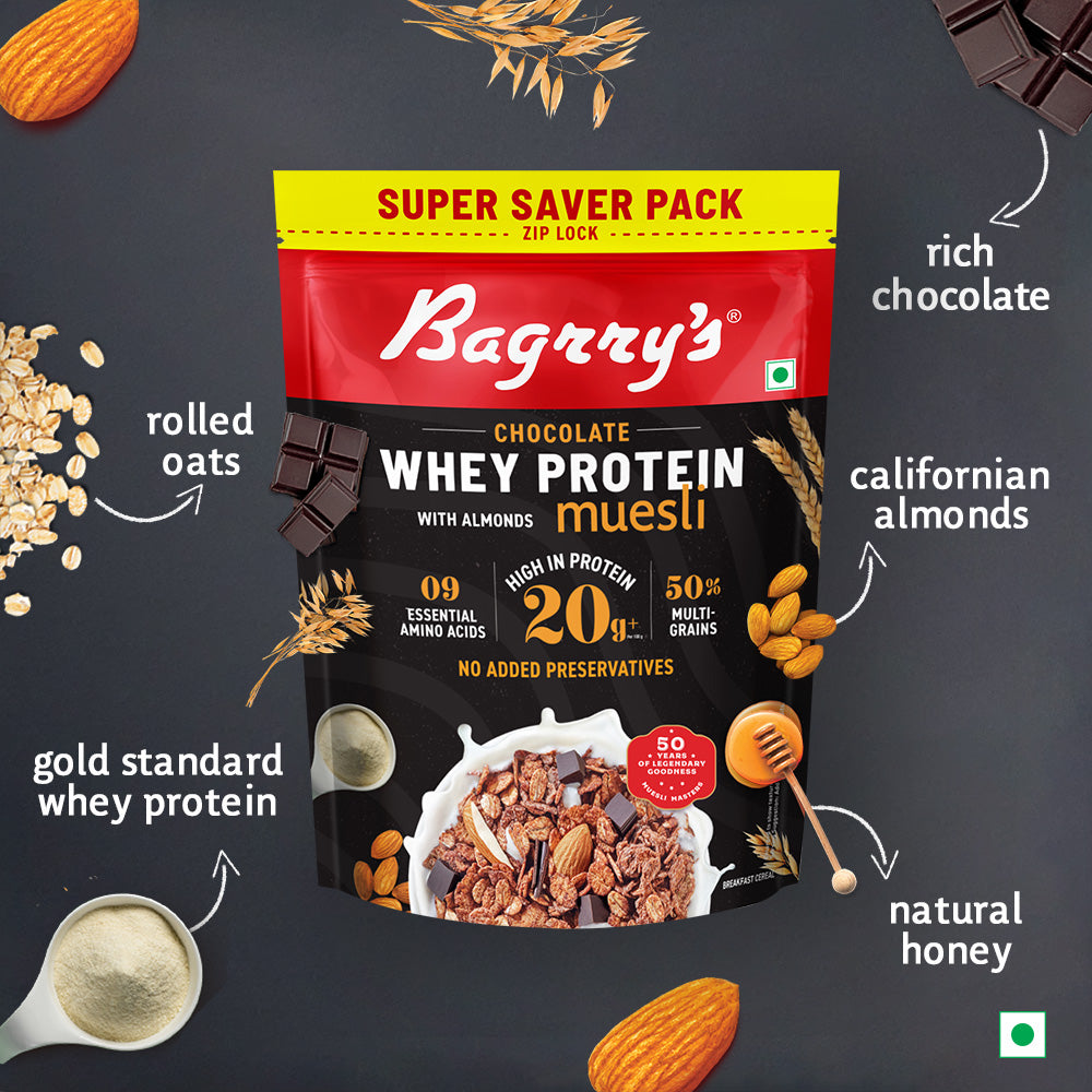 Whey Protein Muesli - Chocolate, Almonds