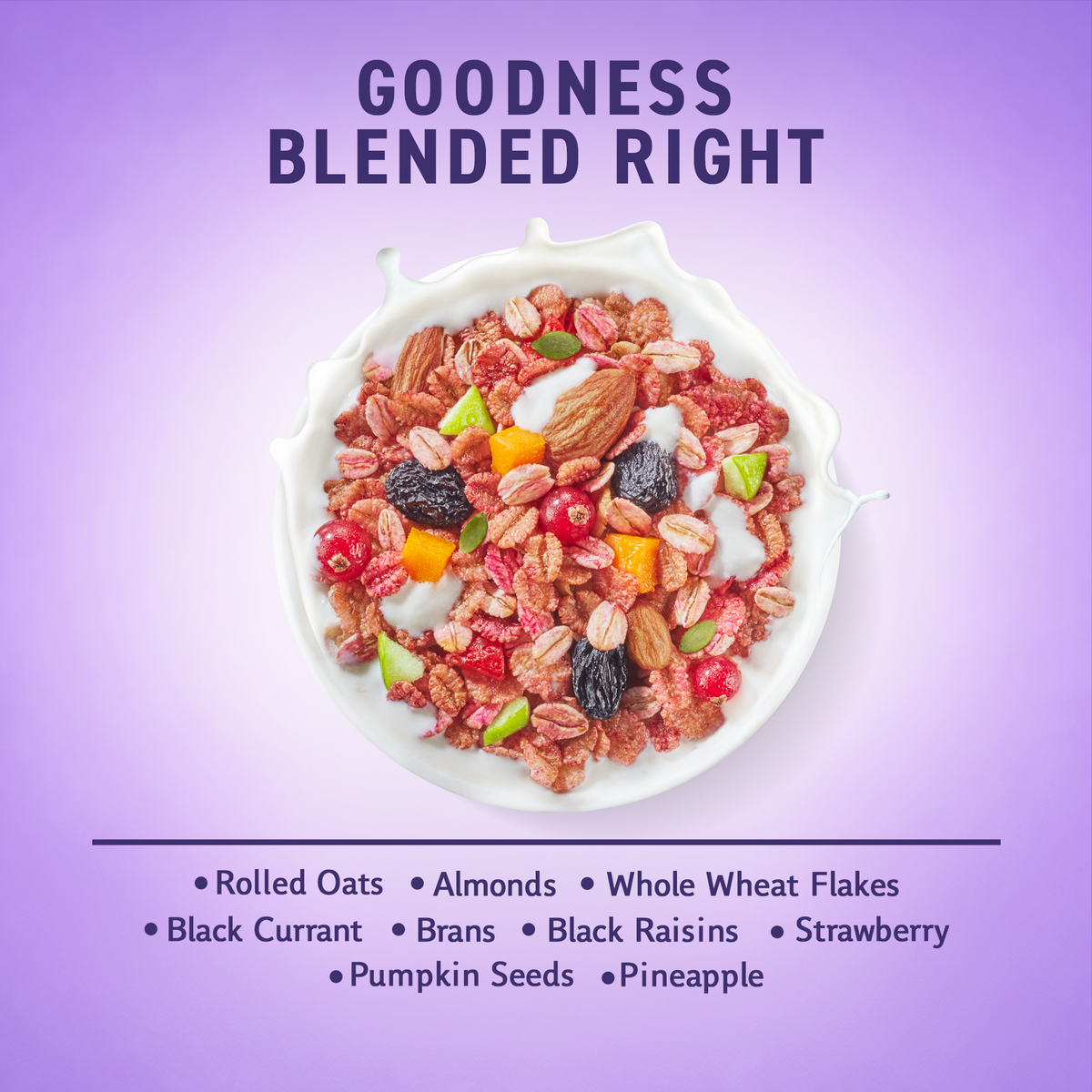 Fruit &amp; Fibre Muesli Mixed Fruit with Almonds &amp; Raisins