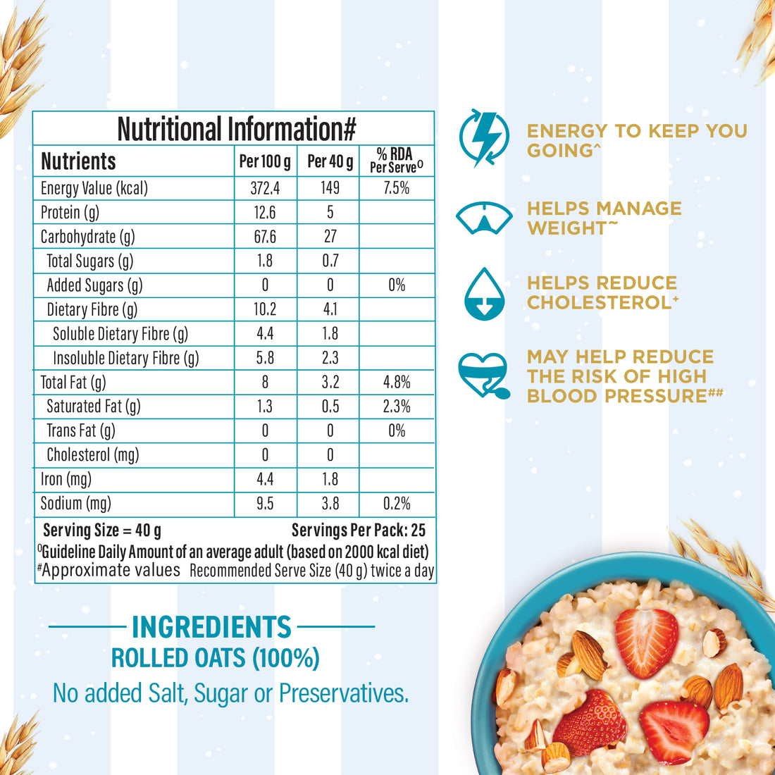 Rolled Oats - 100% Jumbo