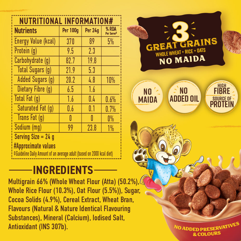 Choco+ with 3 Great Grains (Oats, Whole Wheat, Rice)