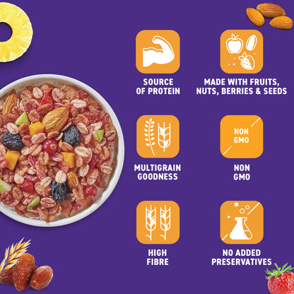 Fruit &amp; Fibre Muesli Mixed Fruit with Almonds &amp; Raisins