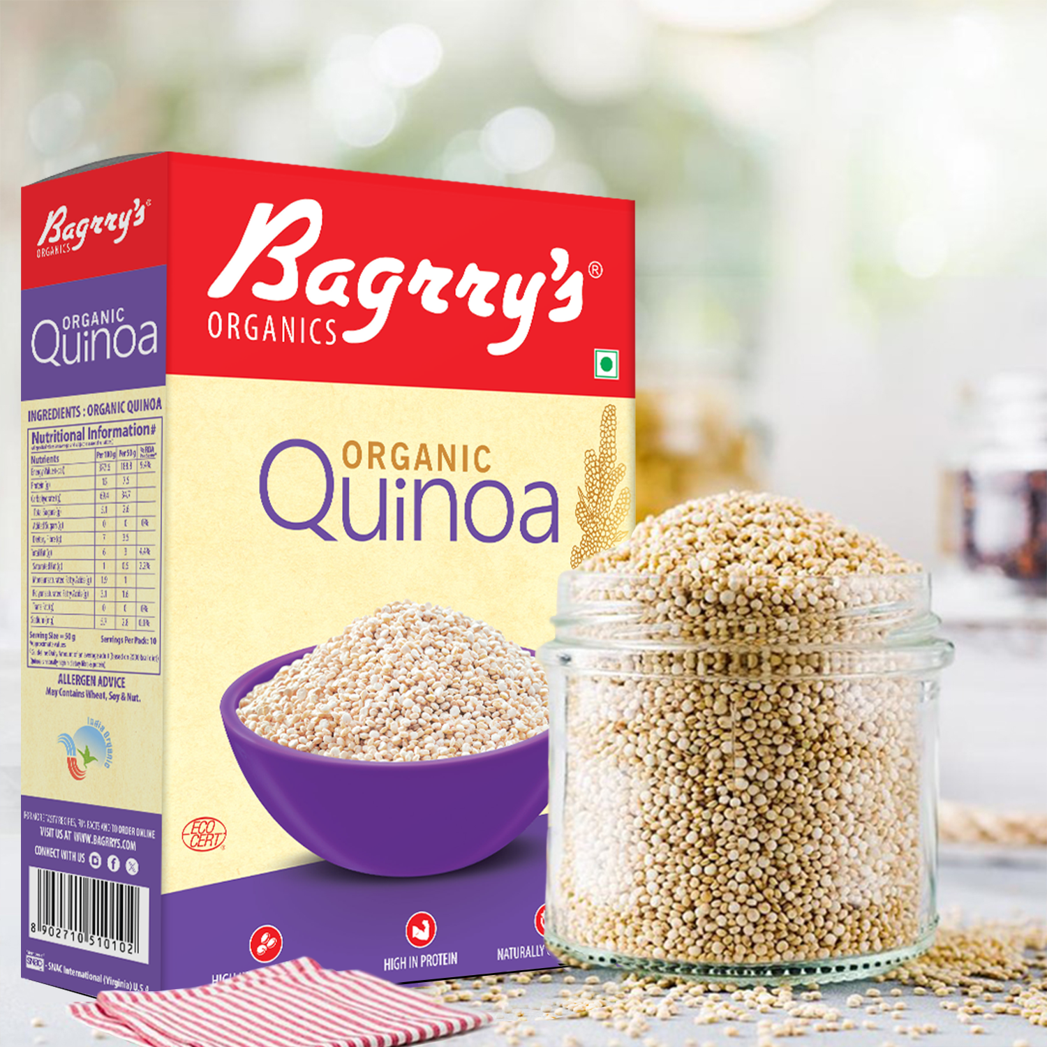 Organic Quinoa - Gluten Free, 500g