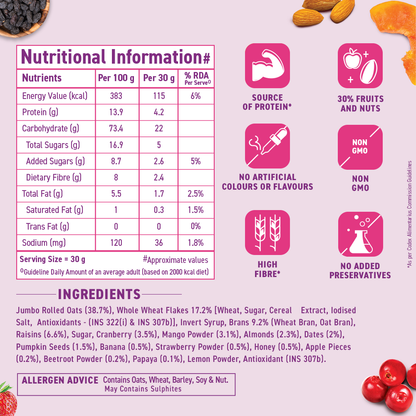 Crunchy Muesli Fruit &amp; Nut with Cranberries