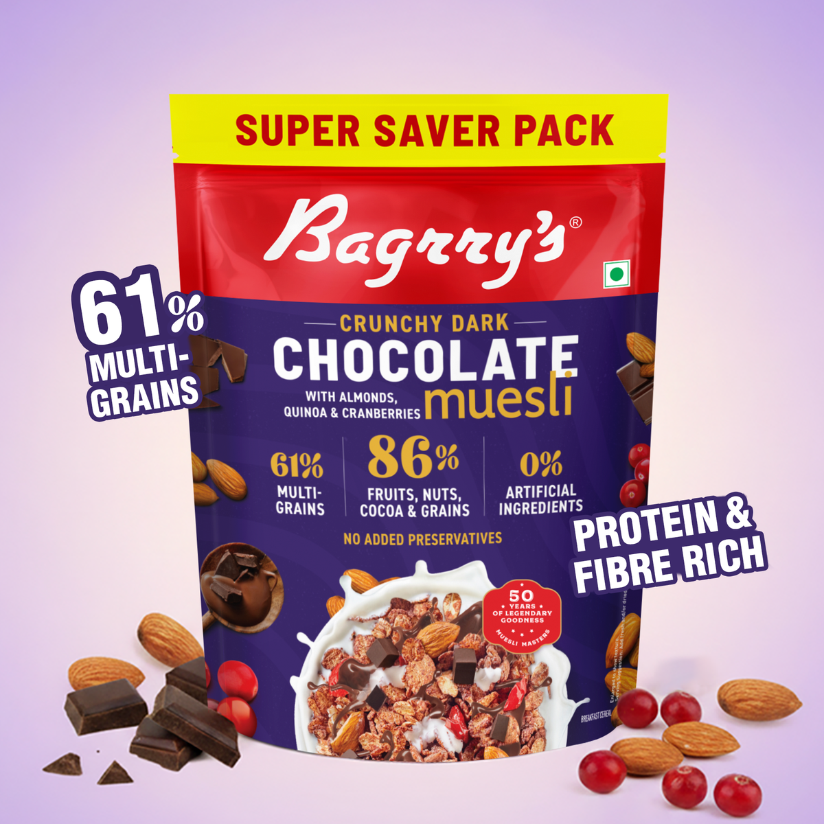 Chocolate Muesli – Chocolate, Cranberries, Quinoa