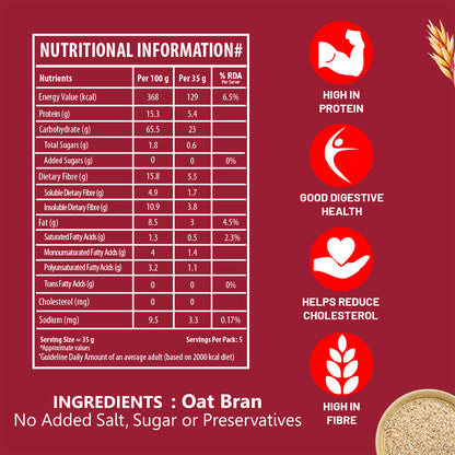 Oat Bran - High Fibre, Helps Manage Weight