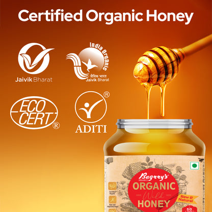 Organic Honey - Raw &amp; Natural, 500g
