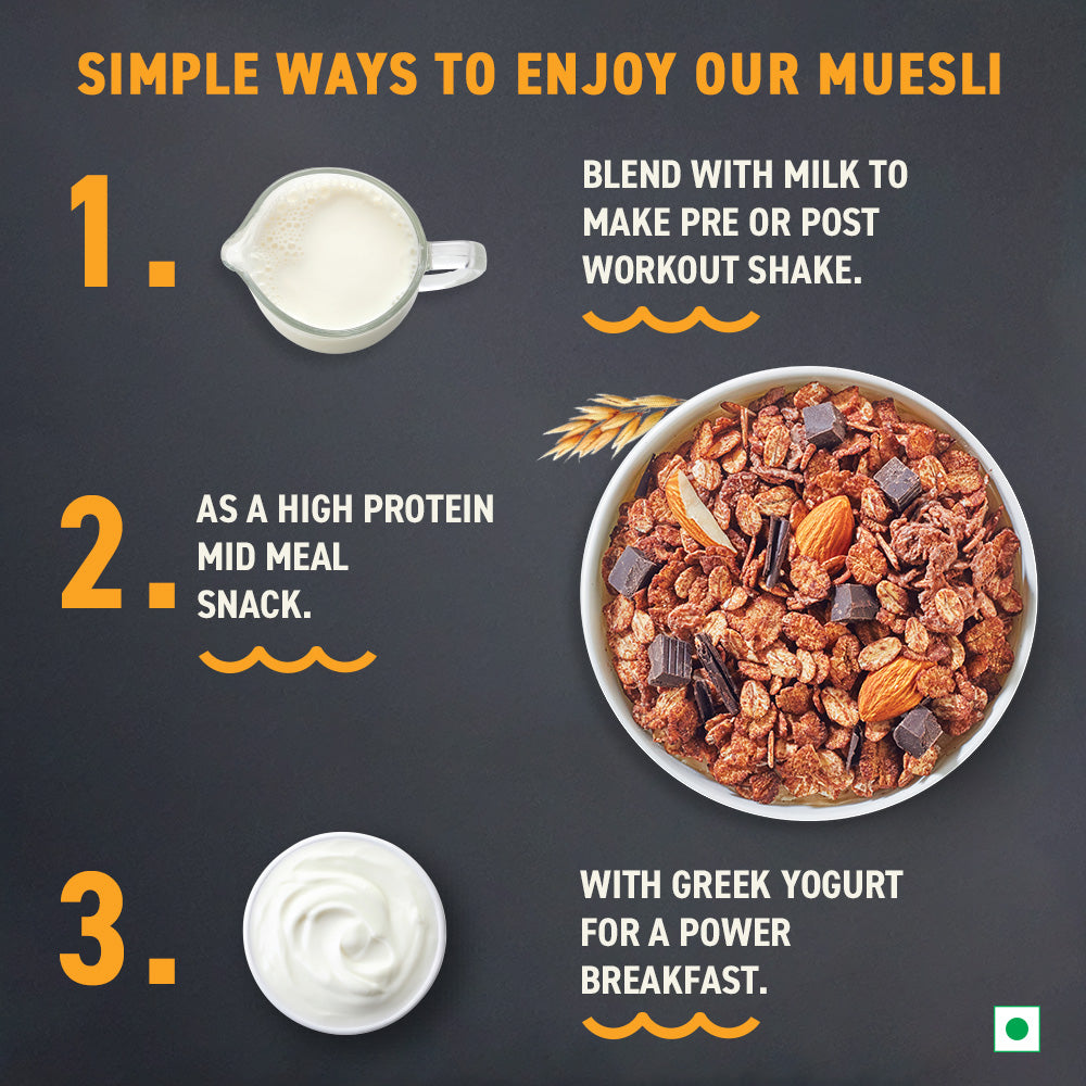 Whey Protein Muesli - Chocolate, Almonds