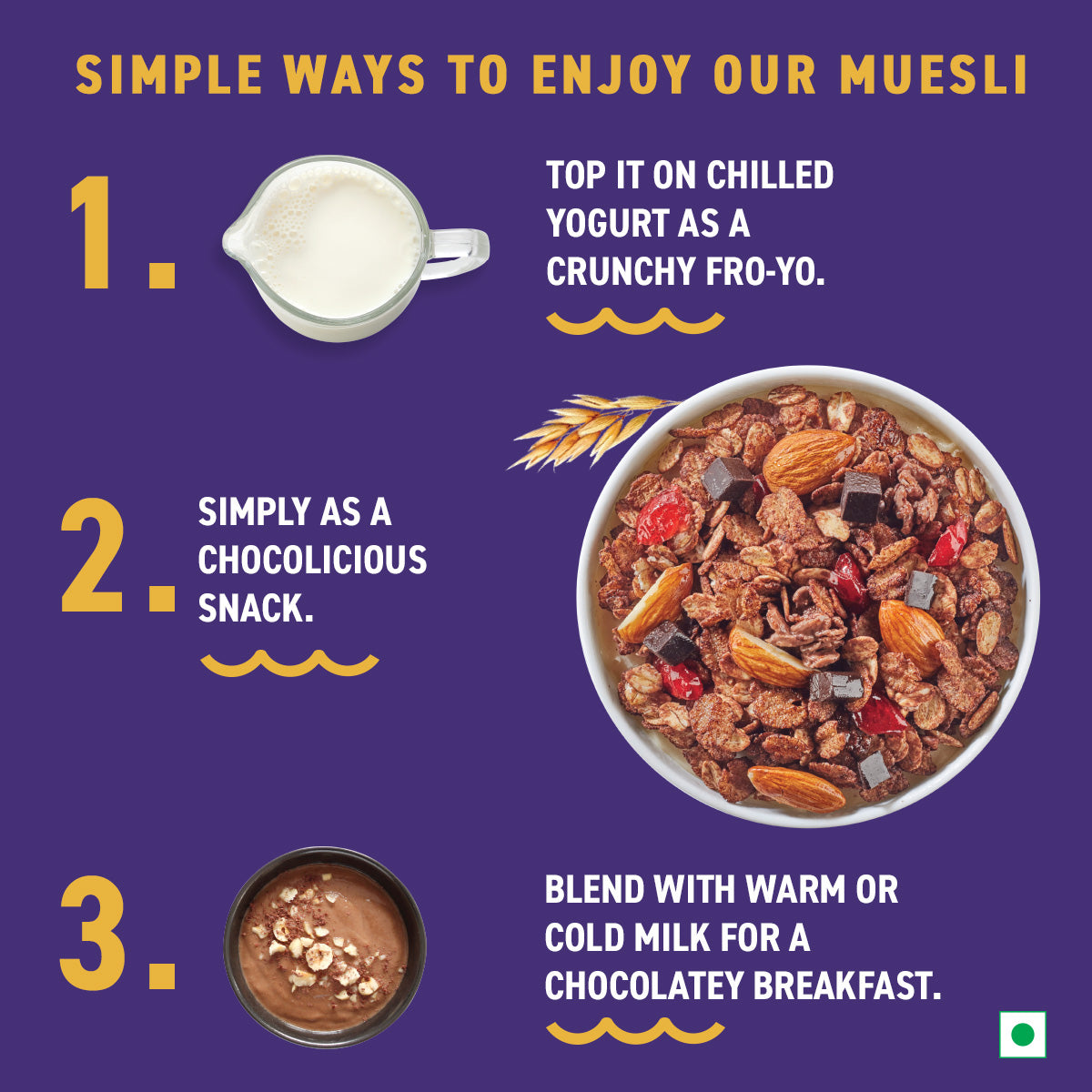 Chocolate Muesli – Chocolate, Cranberries, Quinoa