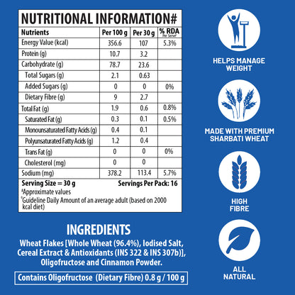 Total Bran Wheat Flakes - No Added Sugar