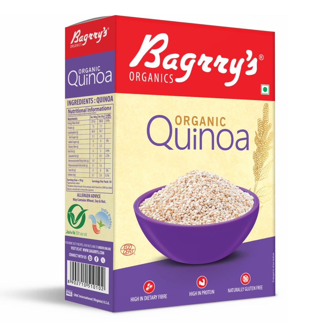 Organic Quinoa - Gluten Free, 500g