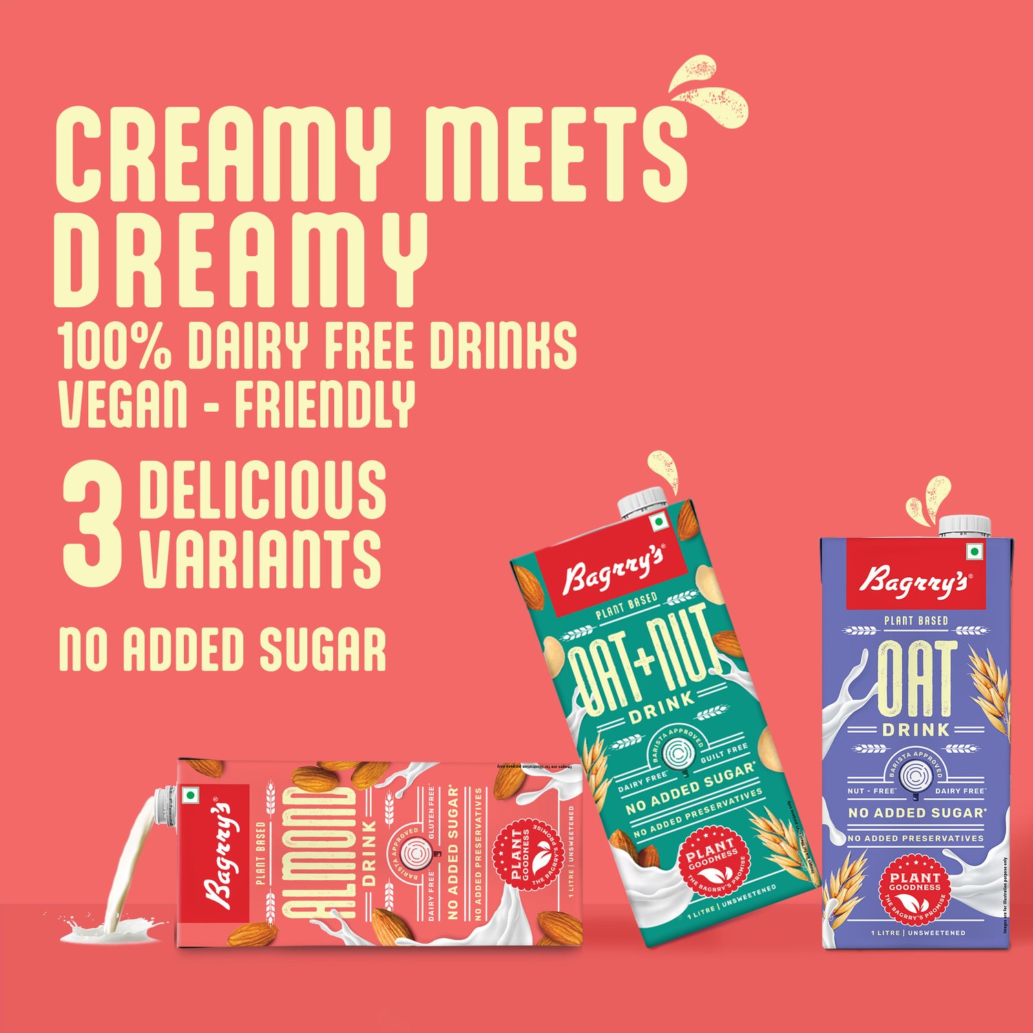 Almond Drink 1L- Plant Based, Gluten Free