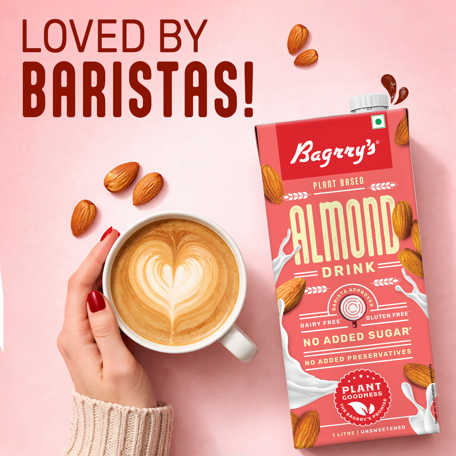 Almond Drink 1L- Plant Based, Gluten Free