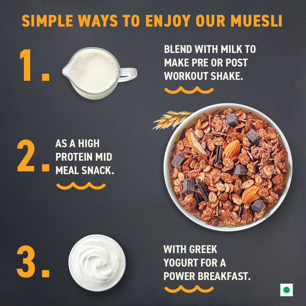 Whey Protein Muesli - Chocolate, Almonds